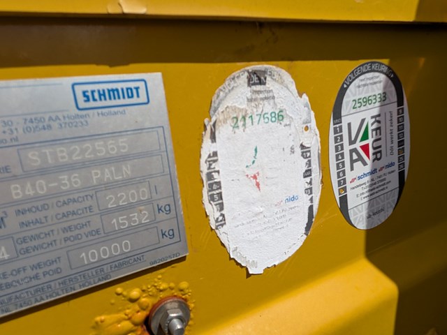 (locatie veen) haakarm opzetstrooier 4 m³ - 2200l, nido - schmidt, stratos b40-36 paln, 2004 - afbeelding 20 van  45