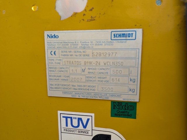 (locatie veen) opzetzoutstrooier 1.1 m³ - 500l, nido - schmidt, strato b11k-24 wcln350, 2007 - afbeelding 11 van  26