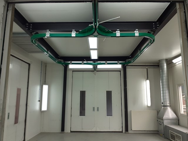 ( locatie vorden ) prefab spuitruimte met 2 droogruimtes, soloan, 2004 - afbeelding 2 van  30
