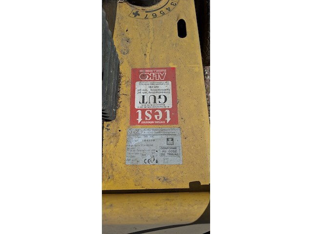 ( locatie wijk en aalburg ) verticuteermachine, alko, 36ve | 230v, 1999 - afbeelding 5 van  7