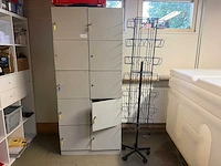 Lockerkast, verrijdbaar rek, opbergkrat