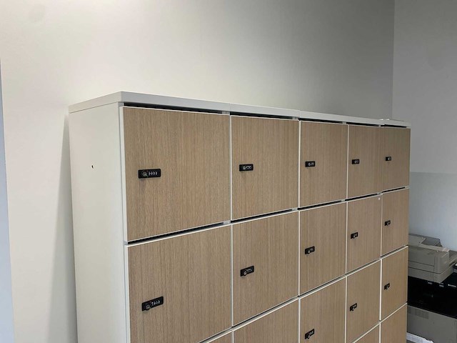 Lockerwand/ postvakken 25-deurs - met sleutel - afbeelding 11 van  14