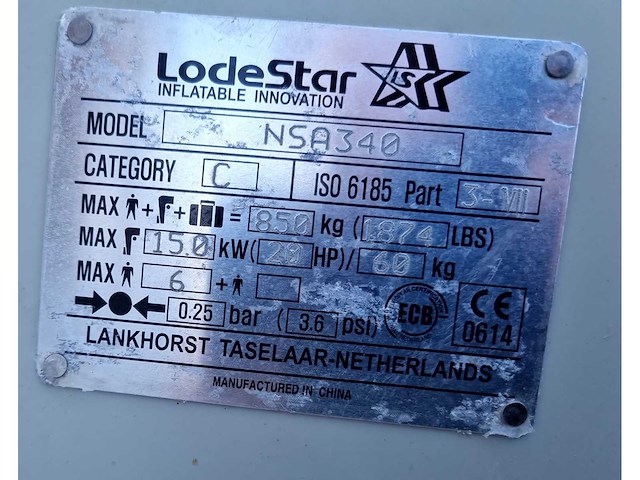 Lodestar - nsa340 - rubberboot - afbeelding 12 van  14