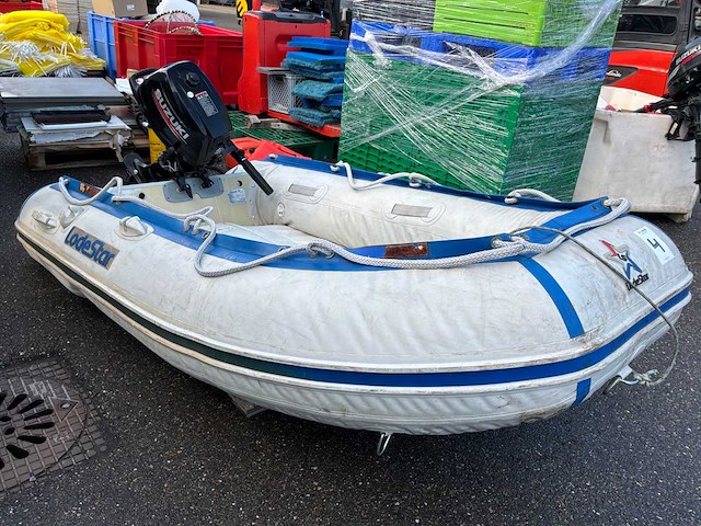 Lodestar rubberboot met buitenboordmotor - afbeelding 11 van  17