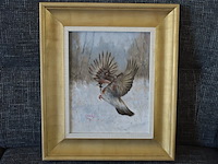 Lodewijk busing (aka c.h.van dijk) - "mus in winterlandschap" - afbeelding 5 van  8