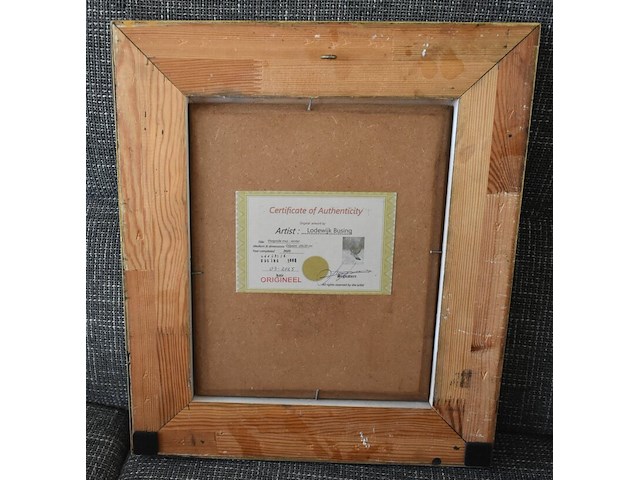 Lodewijk busing (aka c.h.van dijk) - "mus in winterlandschap" - afbeelding 7 van  8