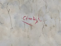 Lodewijk busing (aka c.h.van dijk) - "mus in winterlandschap" - afbeelding 8 van  8