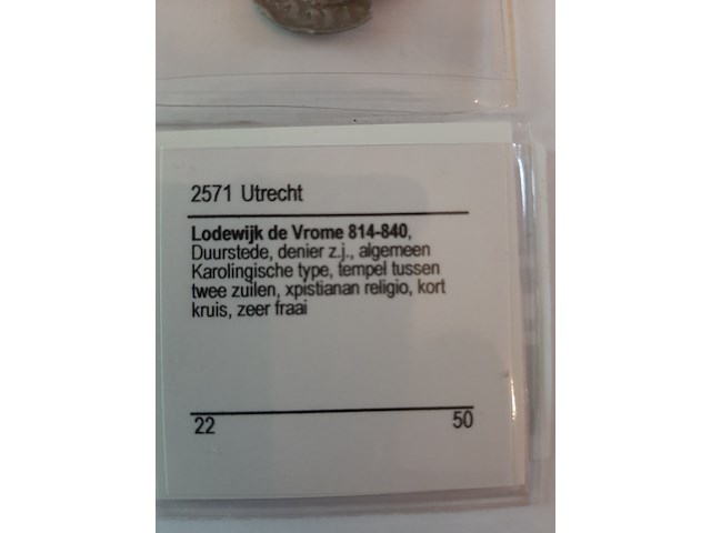 Lodewijk de vrome, duurstede, munt, 814-840 - afbeelding 6 van  6