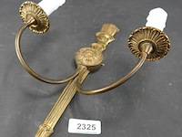 Lodewijk xvi-stijl koperen wandkandelaar - afbeelding 1 van  5