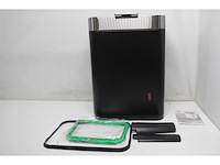 Loftey prullenbak push/touch 2x30l zwart/rvs - afbeelding 1 van  2