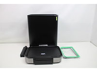 Loftey prullenbak push/touch 2x30l zwart/rvs - afbeelding 1 van  2