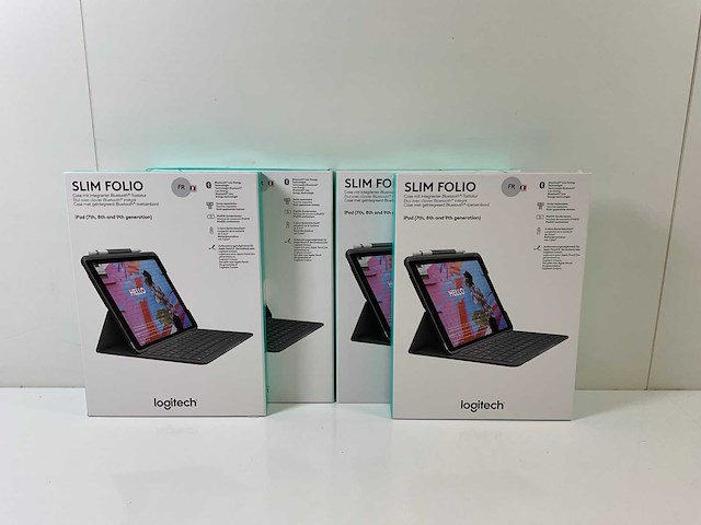 Logitech (920-009475), slim folio case ipad 7th, 8th and 9th generation (new) (4x) - afbeelding 1 van  10