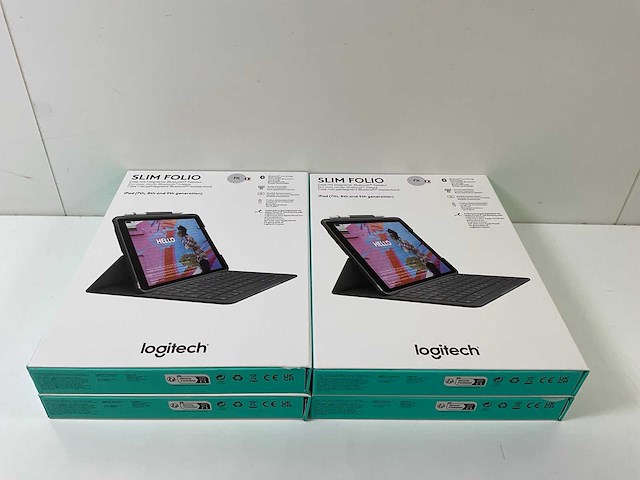 Logitech (920-009475), slim folio case ipad 7th, 8th and 9th generation (new) (4x) - afbeelding 3 van  10