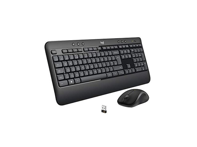 Logitech advanced mk540 toetsenbord inclusief muis usb qwerty zwart wit - afbeelding 1 van  4