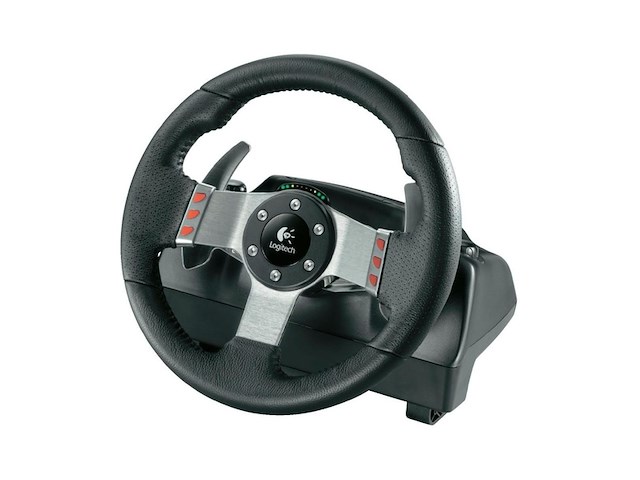 Logitech g27 racing wheel zwart - afbeelding 1 van  3