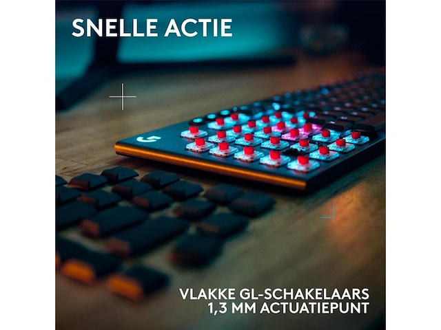 Logitech g915 x lightspeed draadloos gaming toetsenbord qwertz zwart - afbeelding 2 van  5
