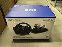 Logitech g923 racing wheel and pedals - afbeelding 1 van  2