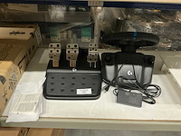 Logitech gaming pedalen + stuur - afbeelding 1 van  3