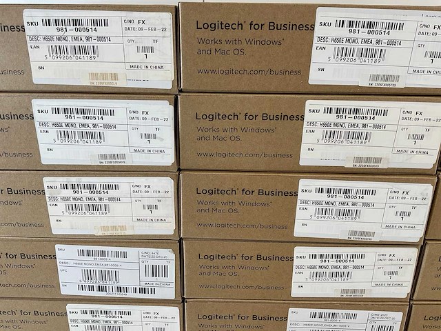 Logitech (h650e) business echo-cancelling single-ear usb headsets (25x) - afbeelding 8 van  8