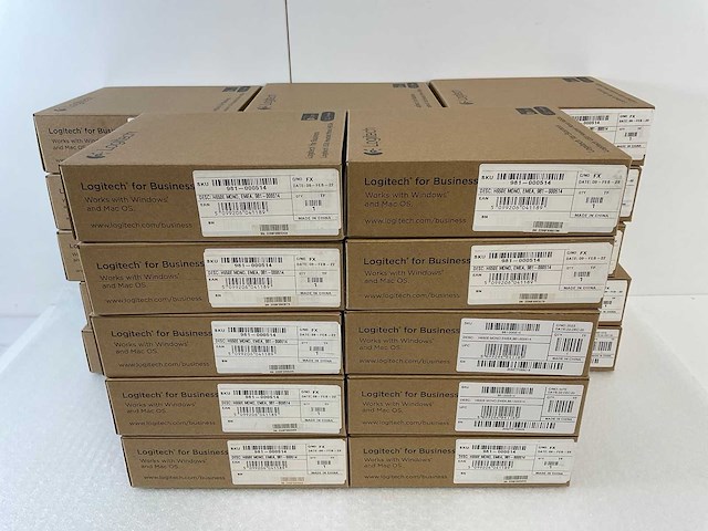 Logitech (h650e) business echo-cancelling single-ear usb headsets (25x) - afbeelding 1 van  8