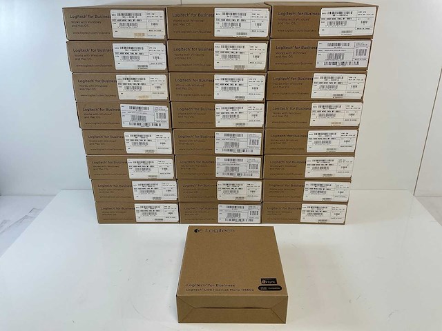 Logitech (h650e) business echo-cancelling single-ear usb headsets (25x) - afbeelding 2 van  8