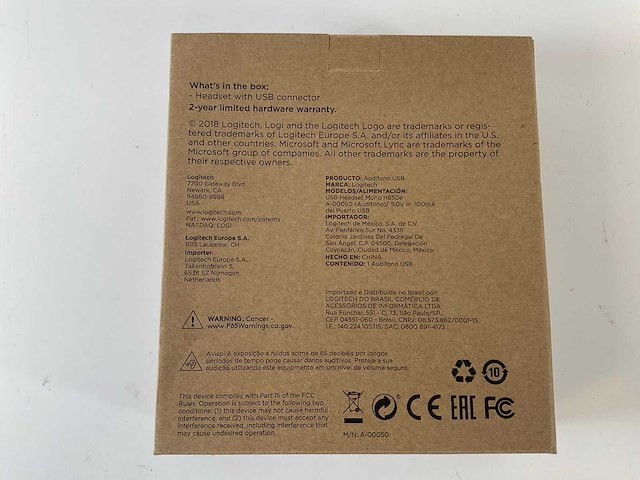 Logitech (h650e) business echo-cancelling single-ear usb headsets (25x) - afbeelding 4 van  8