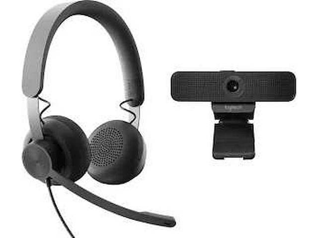 Logitech headset en webcam - afbeelding 1 van  2