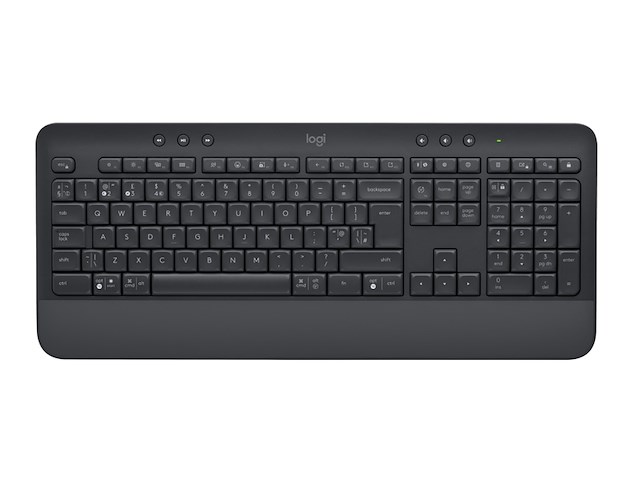 Logitech k650 draadloos toetsenbord qwerty grijs - afbeelding 1 van  5