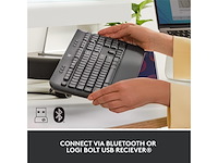 Logitech k650 draadloos toetsenbord qwerty grijs - afbeelding 4 van  5