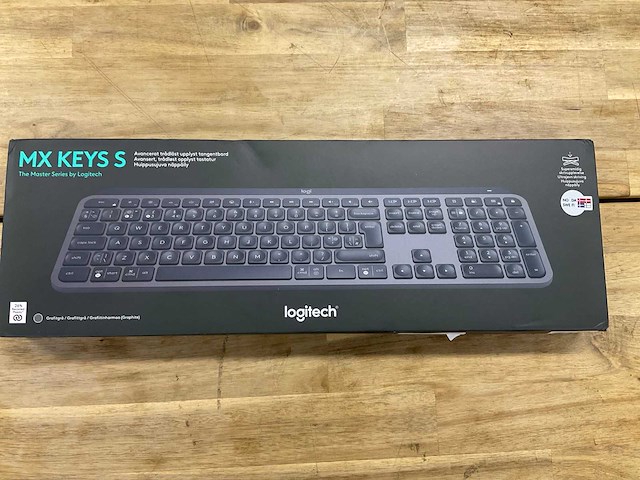 Logitech mx keys s toetsenbord - afbeelding 1 van  3