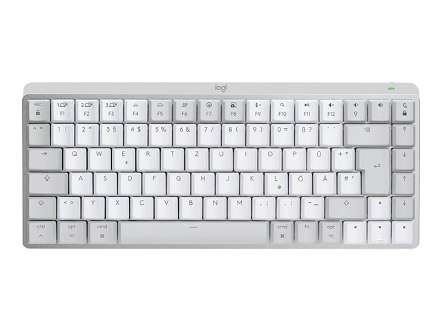 Logitech mx mechanical mini draadloos toetsenbord qwertz wit - afbeelding 2 van  3