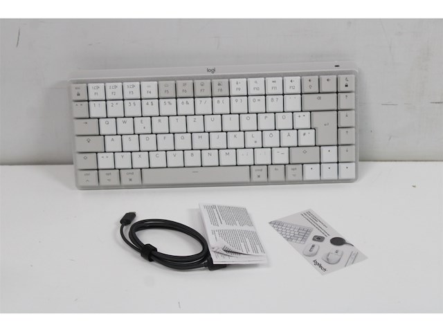 Logitech mx mechanical mini draadloos toetsenbord qwertz wit - afbeelding 3 van  3