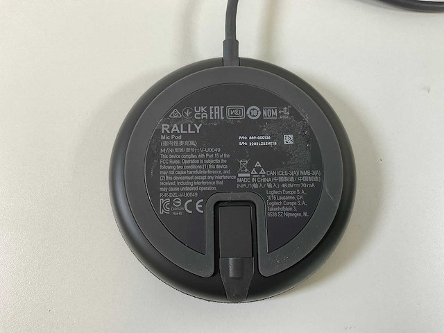 Logitech (v-u0048) / (v-u0049), rally bar speakers with room microphones for video conference (12x) - afbeelding 3 van  12