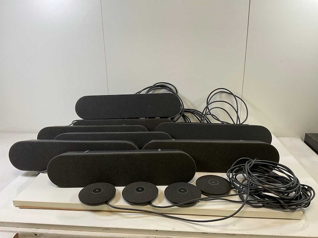 Logitech (v-u0048) / (v-u0049), rally bar speakers with room microphones for video conference (12x) - afbeelding 1 van  12