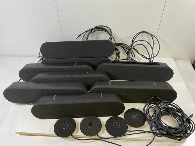 Logitech (v-u0048) / (v-u0049), rally bar speakers with room microphones for video conference (12x) - afbeelding 5 van  12