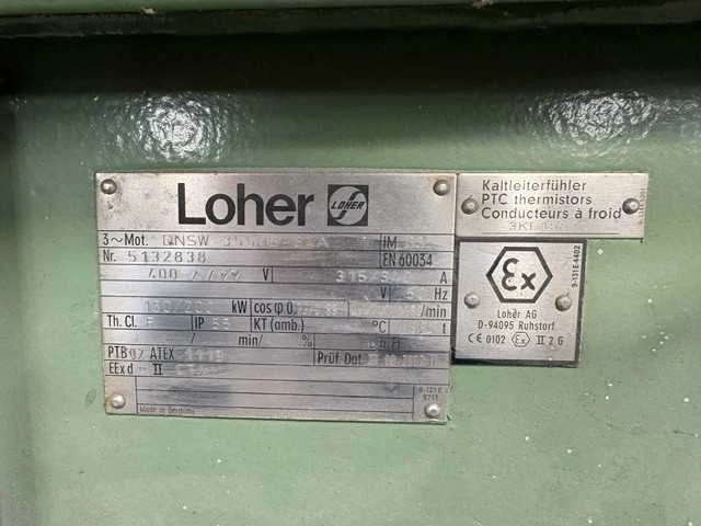 Loher - elektra motor 2030kg - afbeelding 7 van  7