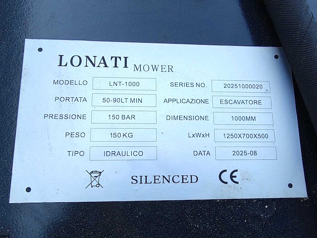 Lonati - lnt-1000 - klepelmaaier - afbeelding 9 van  11