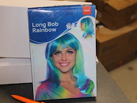 Long bob collor pruik 1x in ds k - afbeelding 1 van  3
