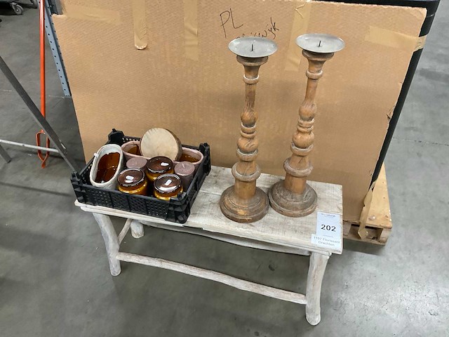 Long island living tafel met decoratie - afbeelding 1 van  2