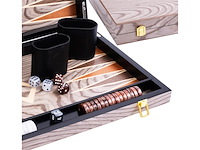 Longfield deluxe backgammon 18 grijs met ebbenhout - afbeelding 3 van  4