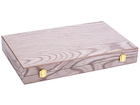 Longfield deluxe backgammon 18 grijs met ebbenhout - afbeelding 4 van  4