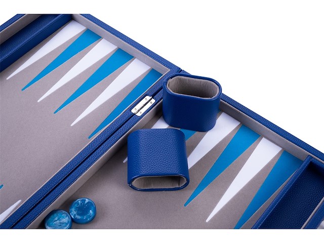 Longfield luxe backgammon 18 45,5 cm kunstleer - afbeelding 4 van  4