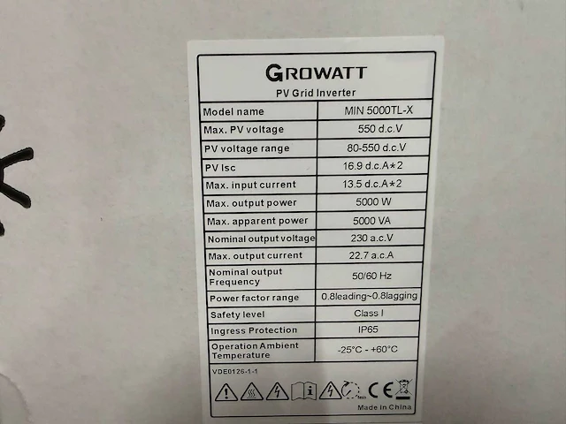 Longi - set van 14 zonnepanelen (410 wp) - growatt 5 kw omvormer - afbeelding 10 van  11