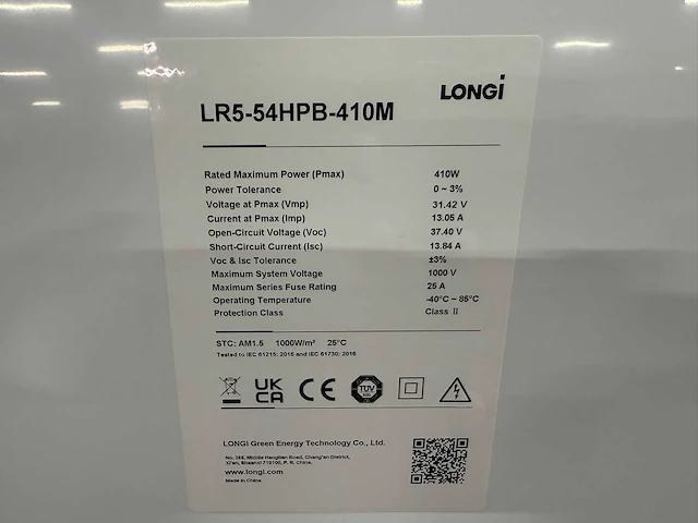 Longi - set van 72 zonnepanelen (410 wp) - solax 30 kw omvormer - afbeelding 6 van  11