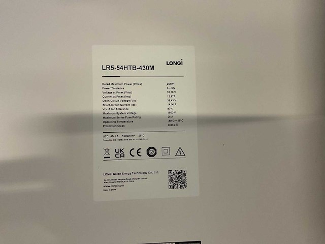 Longi / abb lr5-54htb-430m / uno-dm-3.3-tlplus-b zonnepaneel set - afbeelding 6 van  6