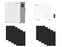Longi + hoymiles - set van 10 zonnepanelen - hybride omvormer - 5,12 kwh batterij