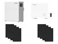 Longi + hoymiles - set van 8 zonnepanelen - hybride omvormer - 5,12 kwh batterij - afbeelding 1 van  9