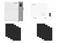 Longi + hoymiles - set van 8 zonnepanelen - hybride omvormer - 5,12 kwh batterij