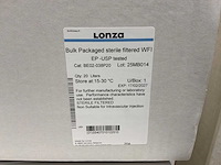 Lonza steriele gefilterde wfi (20l) (15x) - afbeelding 2 van  2