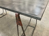 Loods 5 industriële design 190x80cm eetkamertafel - afbeelding 3 van  4